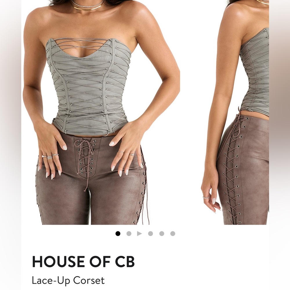 Lace up crop top